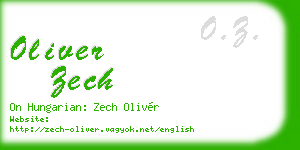 oliver zech business card